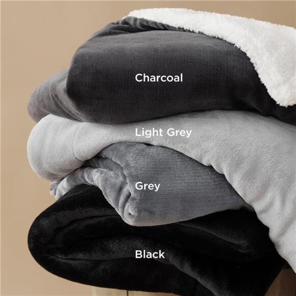 Soft Sherpa Fleece Throw Blanket for Couch - Thick and Warm - Picture 5 of 7
